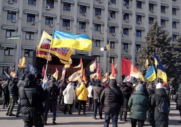 Митинг перед зданием Одесской ОГА: что сегодня требовали предприниматели