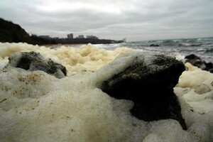 Морское капучино: одесское побережье укрыла удивительная пена