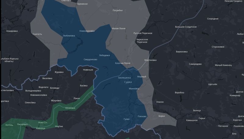 Не тільки Суджа: з’явилась оновлена карта бойових дій